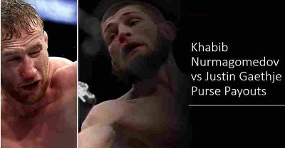 Khabib Nurmagomedov Gaethje Purse